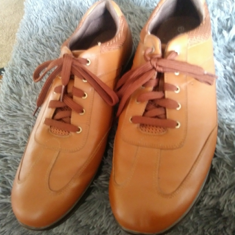 Rockport Brown Leather Lace Up Shoes Size 12